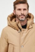 Пухова куртка Woolrich чоловіча колір бежевий зимова CFWOOU0483MRUT0001-ABR