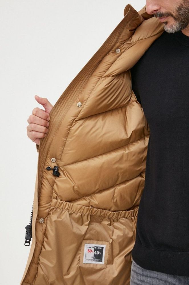 Пухова куртка Woolrich чоловіча колір бежевий зимова CFWOOU0483MRUT0001-ABR фото 6