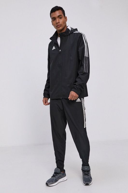 Куртка adidas Performance GH4466 чоловіча колір чорний перехідна фото 2