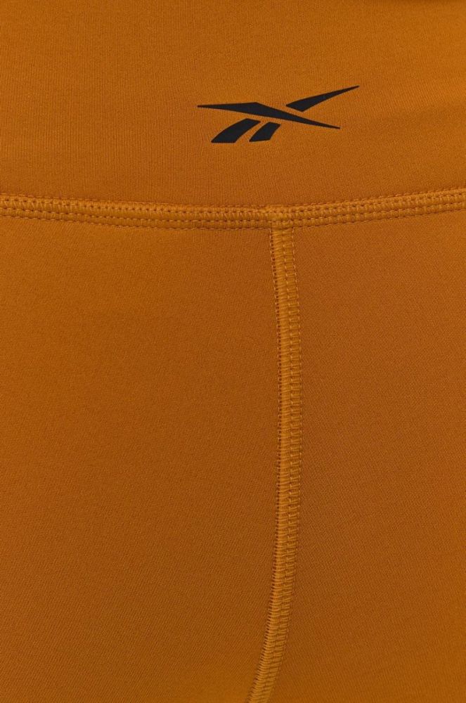 Легінси Reebok GU3278 жіночі колір помаранчевий гладкі фото 4