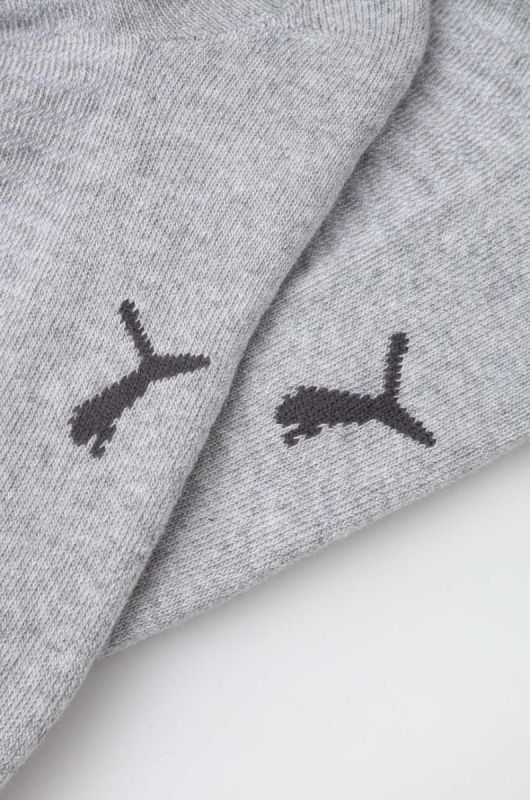 Шкарпетки Puma жіночі колір сірий фото 2
