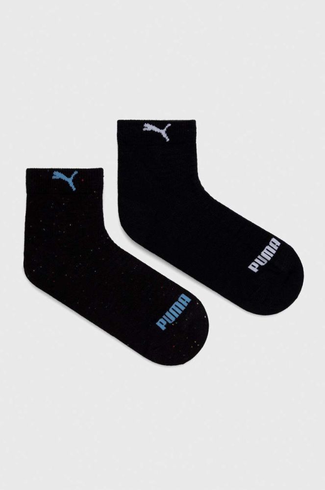 Шкарпетки Puma 2-pack жіночі колір чорний (3596837)