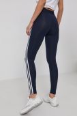 Легінси adidas жіночі колір синій гладкі