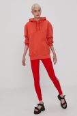 Легінси adidas Originals жіночі колір червоний гладкі