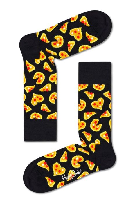 Шкарпетки Happy Socks Pizza Love жіночі колір чорний