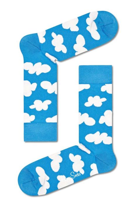 Шкарпетки Happy Socks Cloudy жіночі колір блакитний