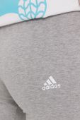 Легінси adidas жіночі колір сірий меланж (1714831)
