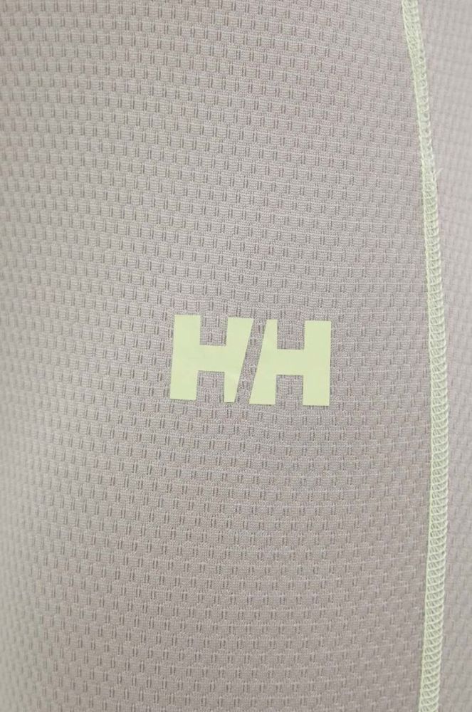 Легінси Helly Hansen жіночі колір сірий однотонні фото 4