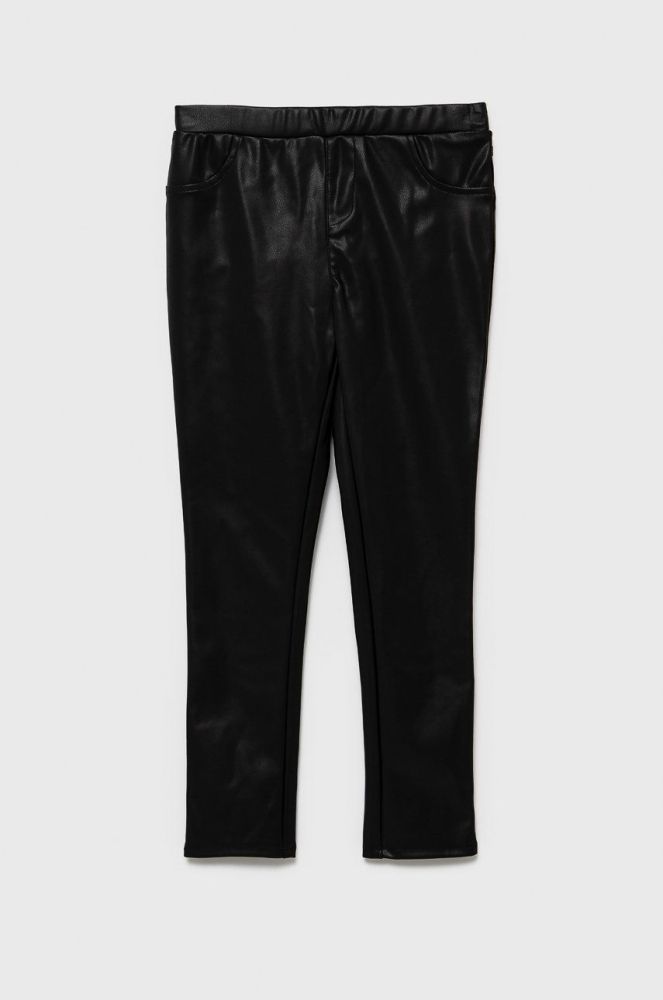 Дитячі штани Guess колір чорний гладке (1864360)