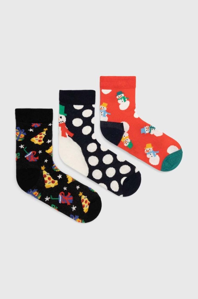 Дитячі шкарпетки Happy Socks колір червоний (3296377)