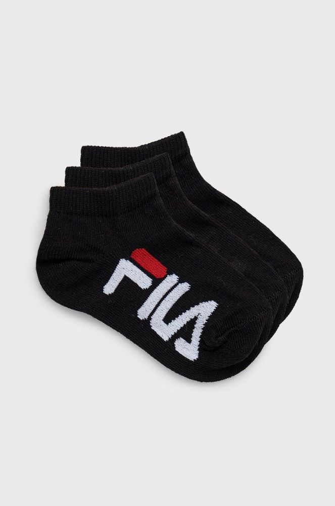 Дитячі шкарпетки Fila (3-pack) колір чорний (1904661)