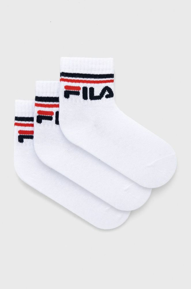 Дитячі шкарпетки Fila (3-pack) колір білий