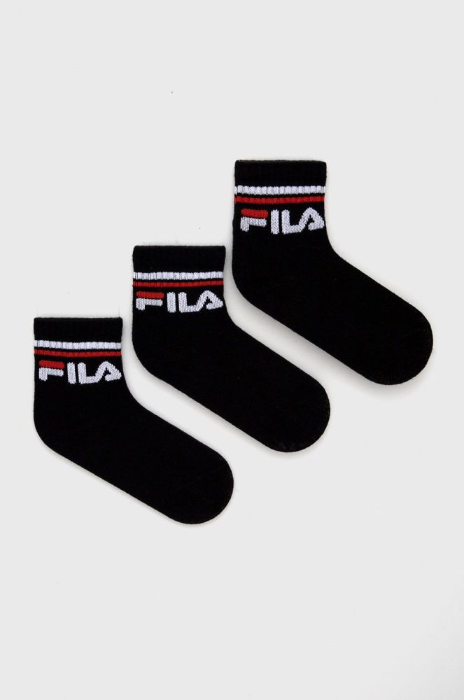 Дитячі шкарпетки Fila (3-pack) колір чорний (1904670)