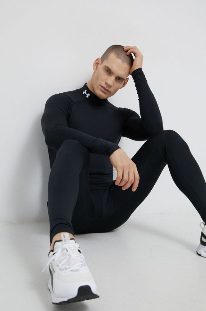 Спортивні легінси чоловічі Under Armour CG Armour колір чорний фото 2