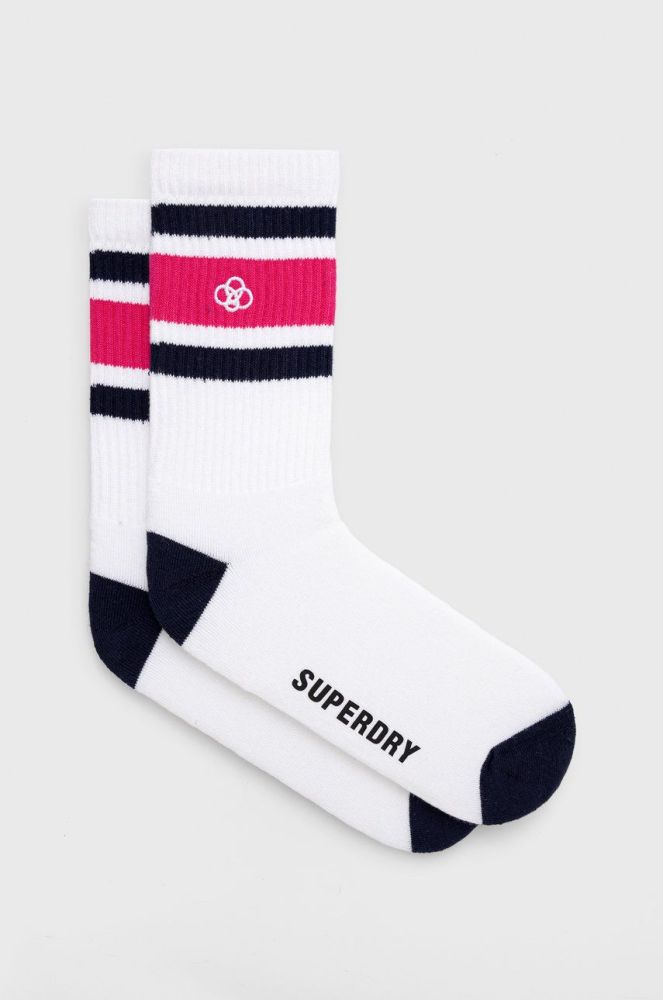 Шкарпетки Superdry чоловічі колір білий (2120970)
