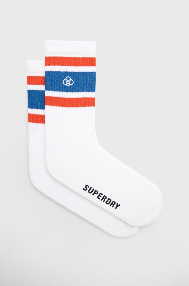 Шкарпетки Superdry чоловічі колір білий (2120976)