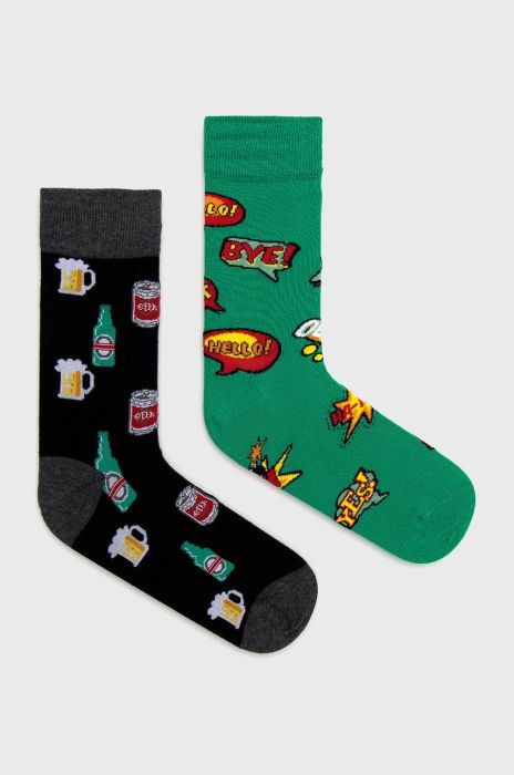 Шкарпетки John Frank (2-pack) чоловічі колір барвистий (1683400)