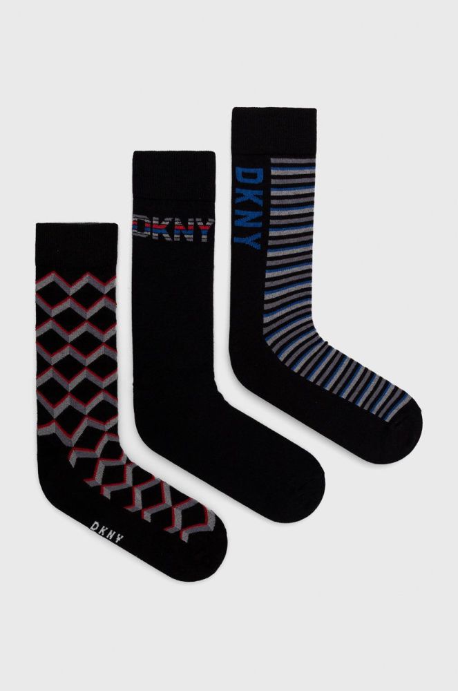Шкарпетки Dkny (3-pack) чоловічі колір чорний (1965153)