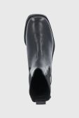 Шкіряні черевики Tiger Of Sweden жіночі колір чорний на платформі