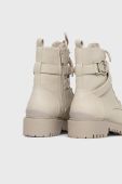 Черевики Guess жіночі колір кремовий на плоскому ходу