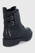 Дитячі черевики Guess жіночі колір чорний на платформі Дитячі черевики Guess жіночі колір чорний на платформі