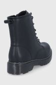 Черевики Big Star жіночі колір чорний на плоскому ходу злегка утеплена (1753402)