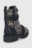 Черевики Guess жіночі колір чорний на плоскому ходу (1845398)