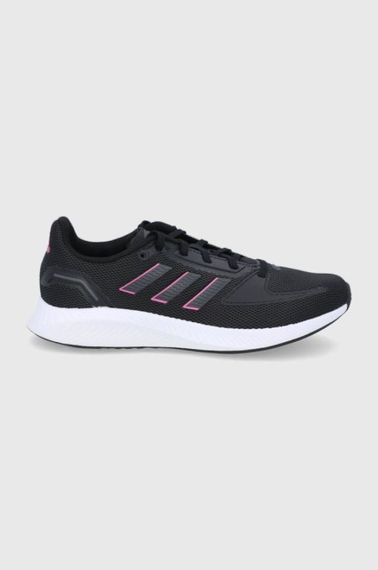 Черевики adidas колір чорний на плоскому ходу