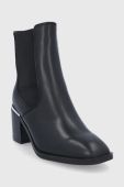 Черевики Aldo жіночі колір чорний каблук блок (1831366)