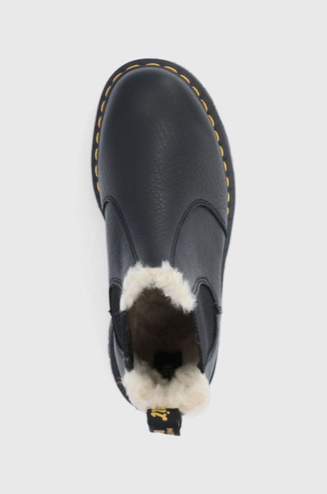 Шкіряні черевики Dr. Martens Quad FL жіночі колір чорний на платформі утеплене 25635001-Black.Pisa фото 4