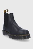 Шкіряні черевики Dr. Martens жіночі колір чорний на платформі 26205001-Black.Smoo Шкіряні черевики Dr. Martens жіночі колір чорний на платформі 26205001-Black.Smoo