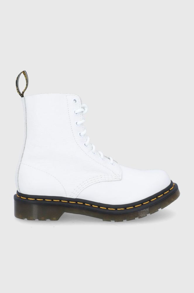 Шкіряні черевики Dr. Martens жіночі колір білий на плоскому ходу 26802543-Optical.Wh