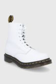 Шкіряні черевики Dr. Martens жіночі колір білий на плоскому ходу 26802543-Optical.Wh Шкіряні черевики Dr. Martens жіночі колір білий на плоскому ходу 26802543-Optical.Wh