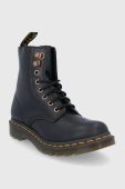 Шкіряні черевики Dr. Martens жіночі колір чорний на плоскому ходу 26874001-Black.Wana