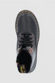 Шкіряні черевики Dr. Martens жіночі колір чорний на плоскому ходу 26874001-Black.Wana