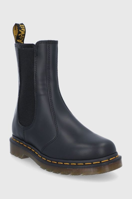 Шкіряні черевики Dr. Martens жіночі колір чорний на плоскому ходу (1835060) фото 2