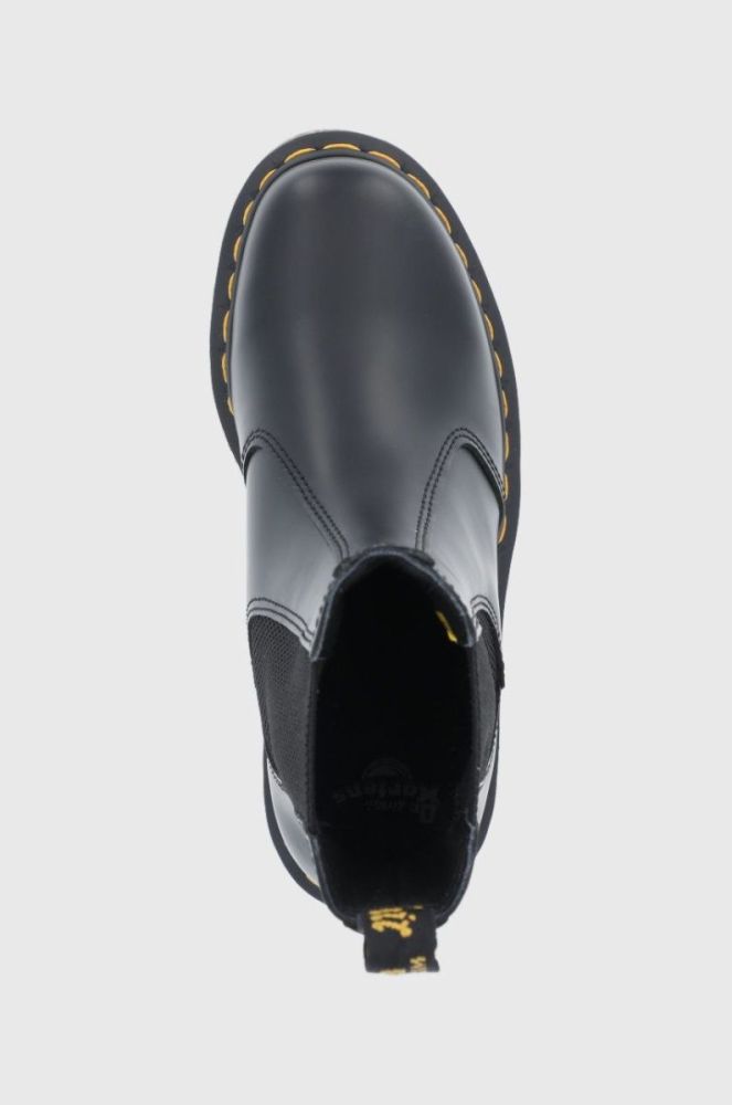Шкіряні черевики Dr. Martens жіночі колір чорний на плоскому ходу (1835060) фото 4