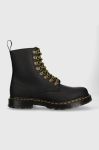 Шкіряні черевики Dr. Martens 1460 Pascal жіночі колір чорний на плоскому ходу утеплене Шкіряні черевики Dr. Martens 1460 Pascal жіночі колір чорний на плоскому ходу утеплене