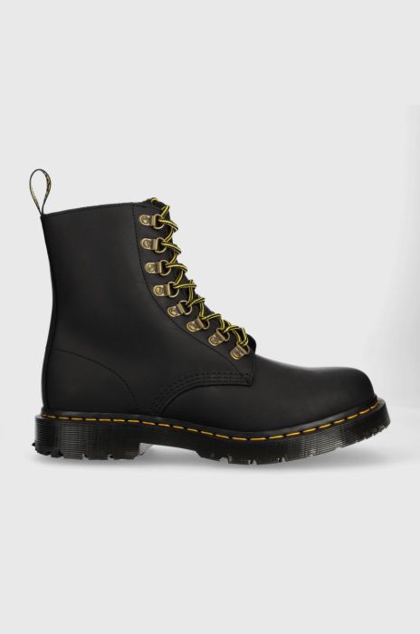 Шкіряні черевики Dr. Martens 1460 Pascal жіночі колір чорний на плоскому ходу утеплене