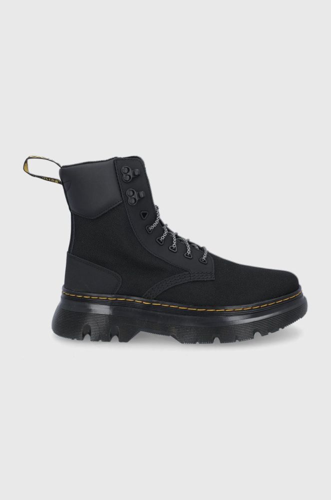 Черевики Dr. Martens жіночі колір чорний на плоскому ходу 27017001-Black.Extr