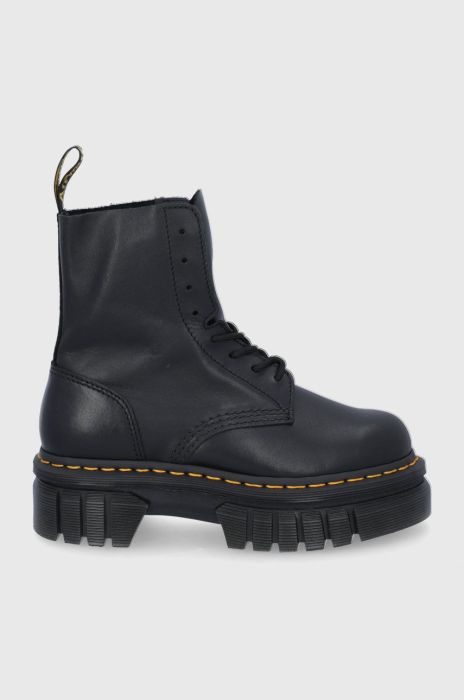 Черевики Dr. Martens жіночі колір чорний на плоскому ходу DM27149001Audrick.8i.Bl-Black.Napp