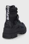 Черевики Buffalo жіночі колір чорний на платформі утеплене Черевики Buffalo жіночі колір чорний на платформі утеплене