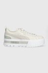 Черевики Puma Mayze Lth колір сірий на платформі Черевики Puma Mayze Lth колір сірий на платформі