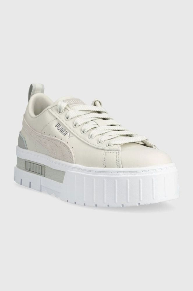 Черевики Puma Mayze Lth колір сірий на платформі фото 2