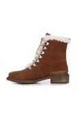 Замшеві черевики Emu Australia Billington жіночі колір коричневий на плоскому ходу утеплене Замшеві черевики Emu Australia Billington жіночі колір коричневий на плоскому ходу утеплене