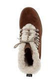 Замшеві черевики Emu Australia Billington жіночі колір коричневий на плоскому ходу утеплене Замшеві черевики Emu Australia Billington жіночі колір коричневий на плоскому ходу утеплене