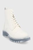 Шкіряні черевики Aldo жіночі колір білий на плоскому ходу