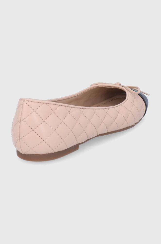 Шкіряні балетки Aldo колір прозорий на плоскому ходу фото 3