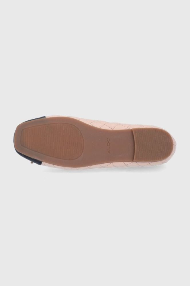 Шкіряні балетки Aldo колір прозорий на плоскому ходу фото 5
