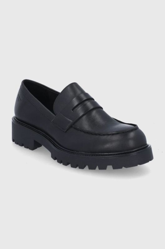 Шкіряні туфлі Vagabond Shoemakers жіночі колір чорний на плоскому ходу (1775749) фото 2